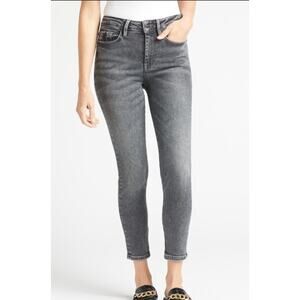 FRAME Le One High Waist Crop Skinny Jeans In Hughes‎ size 1 $218